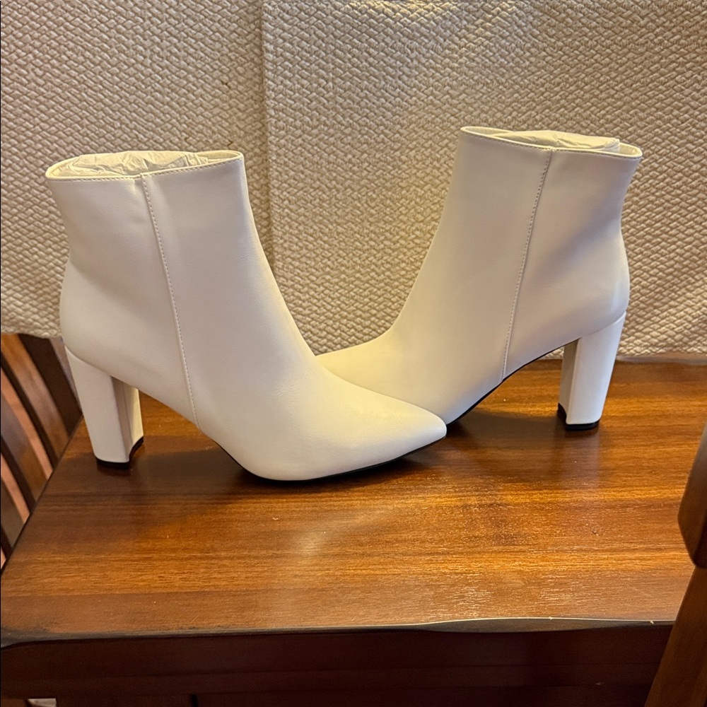 White Ankle Boots